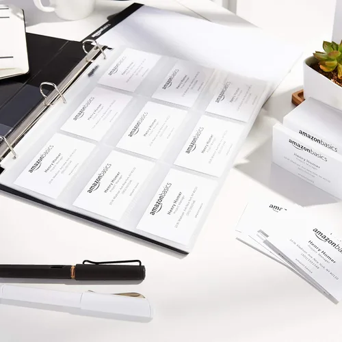 Vista 5 de Yaxa Basics Hojas de 9 protectores de tarjetas coleccionables para almacenamiento y protección, carga superior, transparente, paquete de 100