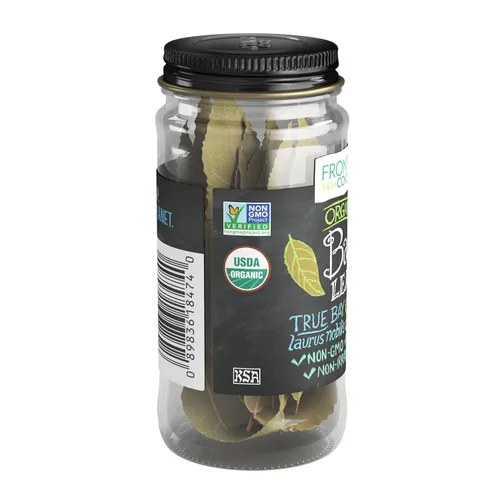Vista 2 de Frontier Herb - Hoja de laurel entera orgánica, 0.15 onzas