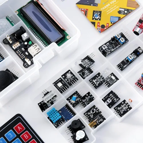 Vista 7 de ELEGOO Kit de módulos de sensor 37 en 1 actualizado con tutorial compatible con R3 MEGA 2560 Nano