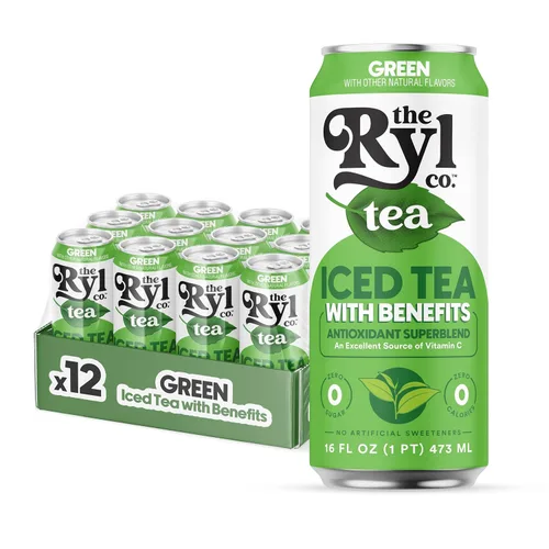 Vista 14 de Ryl - Paquete de Té Helado Front Porch, Té Dulce y Half N' Half – Supermezcla Antioxidante, Sin Ingredientes Artificiales, Cero Azúcar, Cinco