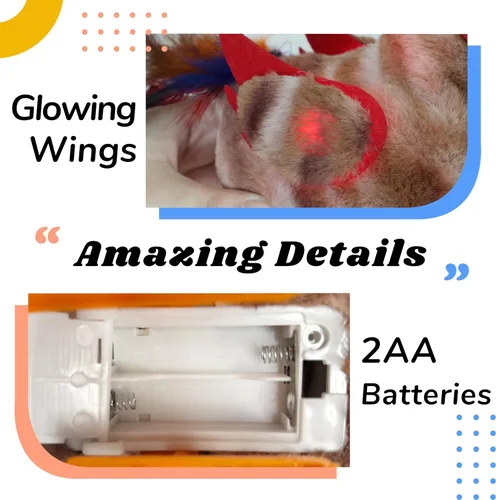 Vista 101 de Hopearl - Juguete de peluche electrónico interactivo de conejo con orejas LED, sonidos y movimientos; camina, se menea e ilumina las orejas, mueve