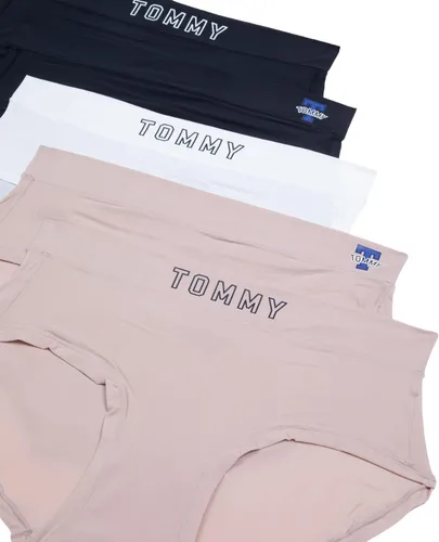 Vista 3 de Tommy Hilfiger Hipster de ajuste perfecto para mujer, paquete de 5
