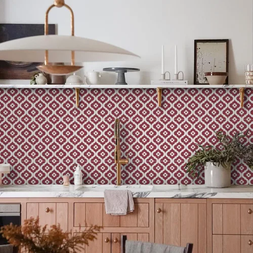 Vista 46 de Alwayspon Adhesivos de transferencia de azulejos de vinilo esmerilado para despegar y pegar, calcomanías autoadhesivas para azulejos de pared