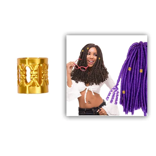 Vista 4 de 200 unidades de Kare & Kind - 200 pulseras de aluminio para el cabello