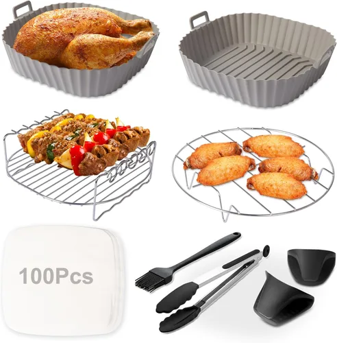 Accesorios para freidora de aire aptos para freidora de aire Instant Vortex Plus de 6 cuartos de galón, Cosori 5.8QT 6QT, PowerXL 7QT, Gourmia,