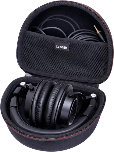 Vista 8 de Funda para auriculares Audio-Technica ATH-M30X / ATH-M50X / ATH-M40X / ATH-M50xBT2 / ATH-M50xBT2DS - Bolsa de almacenamiento protectora
