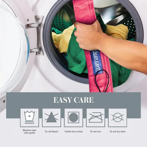 Vista 4 de Funda segura para mango de carrito de compras, colores brillantes, paquete de 3