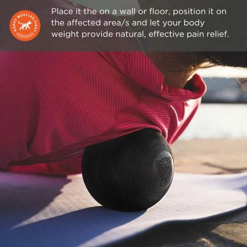 Vista 3 de Tiger Tail Tiger Ball 5.0 - Bola de espuma para masaje de tejido profundo, terapia de masaje de punto de activación: alivio para caderas, glúteos