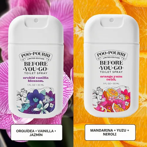 Vista 7 de Poo-Pourri Before-You-Go - Pulverizadores de bolsillo para inodoro, Bloom