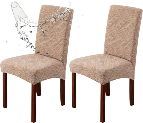 Vista 48 de Genina Fundas impermeables para sillas Parsons de comedor, fundas elásticas para sillas Parsons para comedor, cocina, funda protectora para sillas