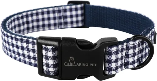 Vista 29 de Aring Pet Collar de algodón, ligero y ajustable, con hebilla de liberación rápida para perros pequeños, medianos y grandes, para cachorros, XS