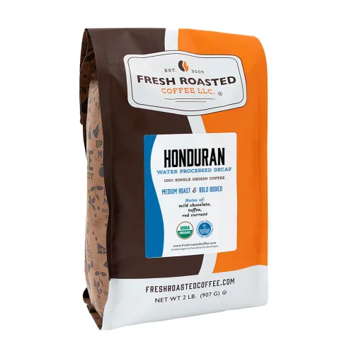 Vista 48 de Café Fresh Roasted, 100% descafeinado colombiano procesado con agua, 12 oz, tostado medio, kosher, molido