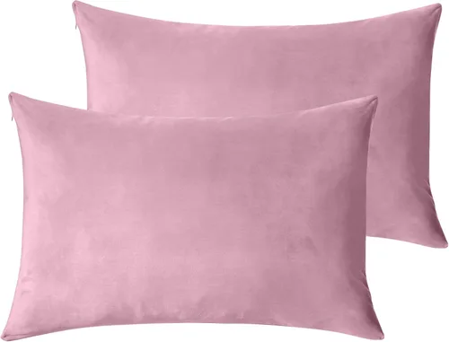 Vista 21 de StangH Funda de almohada de terciopelo suave para cabello y piel, tamaño Queen (beige camello, 20 x 30 pulgadas) juego de 2, fundas de almohada