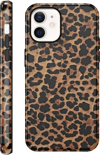 Vista 53 de Funda de teléfono con estampado de guepardo para iPhone 7/8/SE 2020/2022 de 4.7 pulgadas, funda de lujo con diseño de leopardo marrón coqueta a