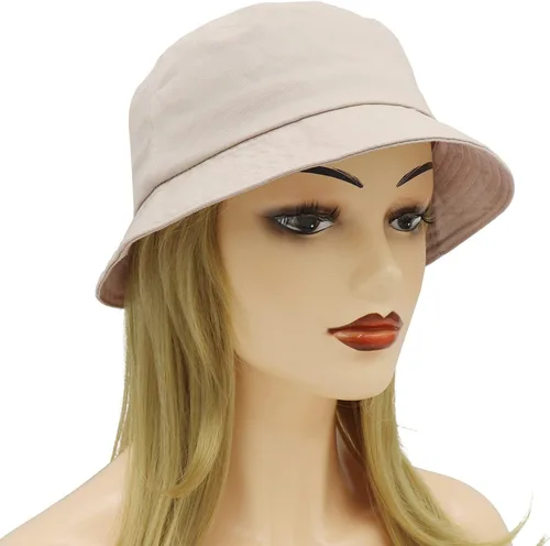 Vista 4 de Umeepar Sombrero de pescador de algodón unisex para hombres y mujeres