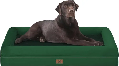 Vista 10 de Cama ortopédica para perros pequeños, cama impermeable para cachorros con funda extraíble lavable, cama de espuma para perros pequeños con respaldo