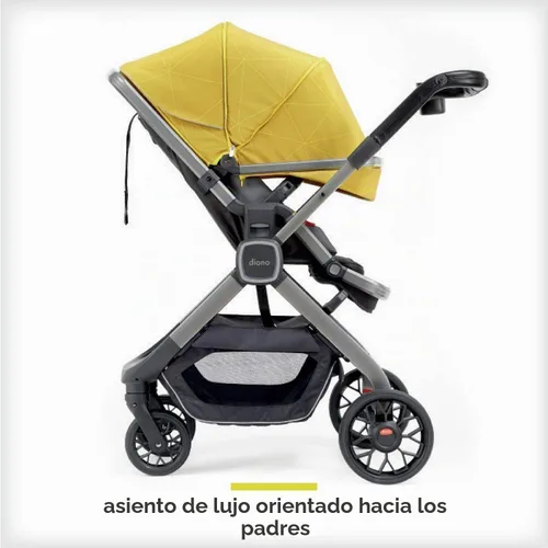 Vista 5 de Diono Quantum2 - Cochecito multimodo 3 en 1 para bebé, bebé, cochecito para niños pequeños, compatible con asiento de automóvil, adaptadores Faceta
