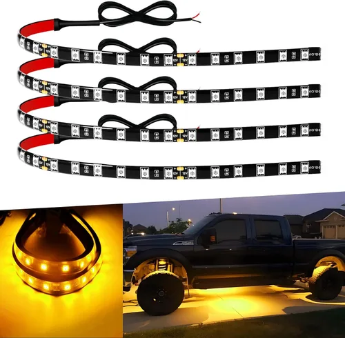 Vista 16 de Tiras de Luces LED de 12V de 12" Conectables, Tiras de Luces LED Azules para Autos, Motocicletas, Carrito de Golf, Barco, Marino, Impermeables, Tira
