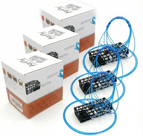 Vista 11 de AirFly Heavy Surf 6-Loop Crab Trap for Fishing Poles – Lead-Free, USA-Made, Premium Durable Loops – Ideal for Dungeness, Blue, Rock Crabs – Includes