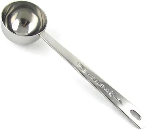 Cuchara medidora de café de acero inoxidable de 1 cucharada, juego de 1