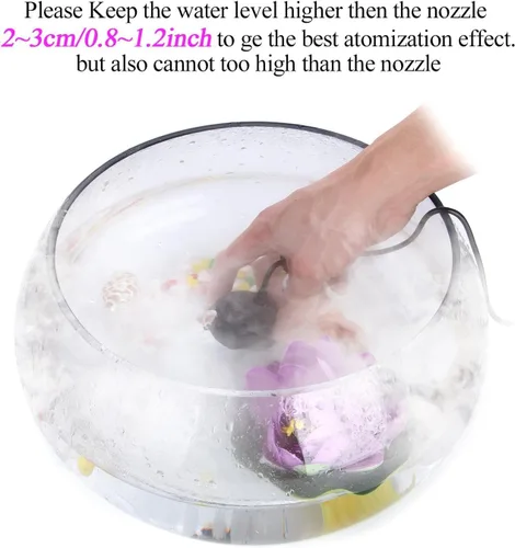 Vista 4 de Fuente estanque atomizador de niebla AGPTEK®, para jardín interior/exterior, máquina humidificadora