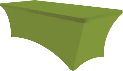 Vista 23 de Eurmax USA - Manteles rectangulares ajustables de elastano de 4 pies, mantel elástico para bodas, eventos o para decorar la mesa del patio