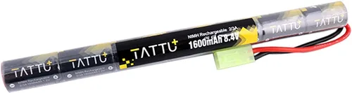 TATTU Batería de 8.4V NiMH Airsoft, 1600mAh Butterfly Nunchuck Stick Batería con conector TMY para pistola de Airsoft