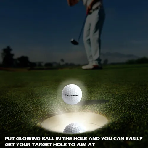 Vista 3 de THIODOON Glow in The Dark LED Balls - 7 Colors, No Timer, Easy On/Off, 6 Pack for Night Golf
