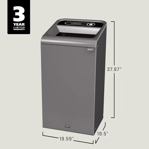 Vista 7 de Rubbermaid Commercial Products Residuos recipiente de plástico reciclado puede, 1
