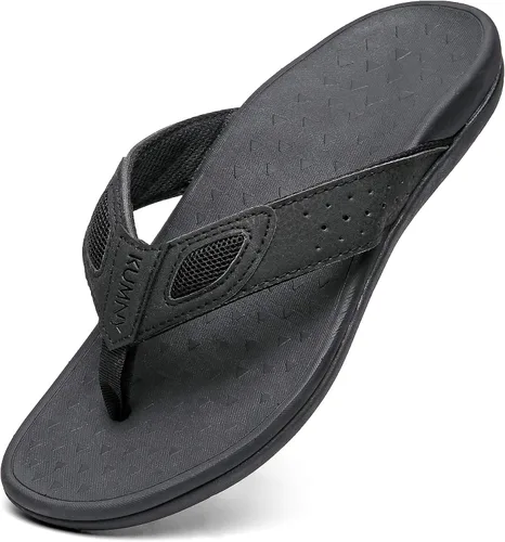Sandalias ortopédicas para hombre con soporte de arco para fascitis plantar, pies planos, para interiores y exteriores, sandalias de playa