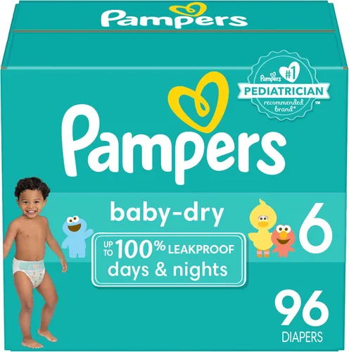 Vista 39 de Pañales Pampers - Baby Dry - Talla 6, 112 unidades, Pañal Desechable Absorbente para Bebé (El Empaque Puede Variar)