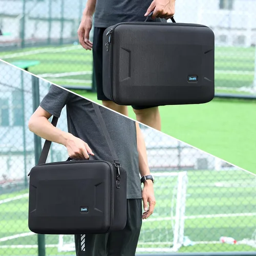 Vista 7 de Hard Shell Carrying Case Compatible with PS5, Protective Travel Bag Holds PlayStation 5 Console, DualSense Controllers, Base and Other Accessories