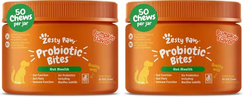 Vista 22 de Zesty Paws Probióticos para perros, enzimas digestivas flora intestinal, salud digestiva, diarrea y apoyo intestinal, DE111, probióticos para perros