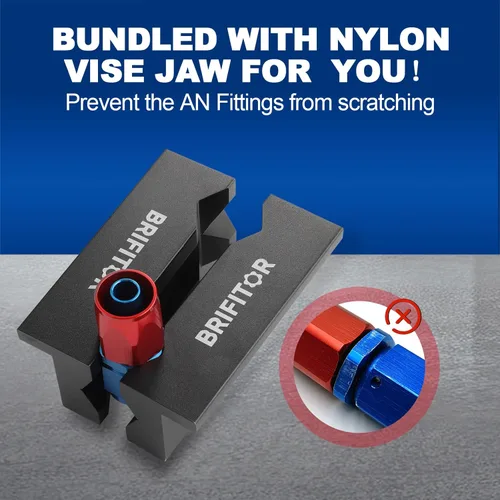 Vista 4 de Almohadillas de tornillo de banco de aluminio de 4 pulgadas y mordazas suaves de tornillo de banco para tornillo de banco, cubiertas de tornillo