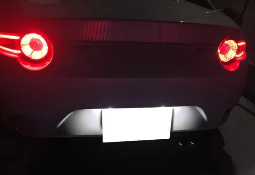 Vista 7 de iJDMTOY OEM-Fit 3W Full LED License Plate Light Assembly Compatible With 2016-up Mazda MX-5 Miata Roadster, Powered by 18-SMD Xenon White LED Diodes