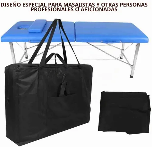 Vista 4 de Naroote Funda de transporte para silla de salón plegable resistente, mesas de spa portátiles profesionales, bolsa de transporte para cama de masaje