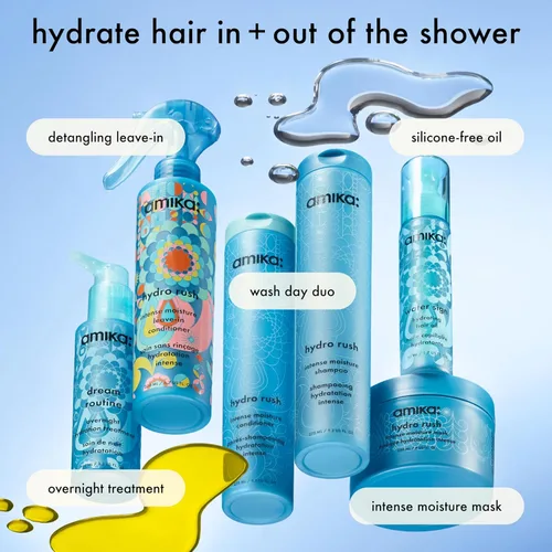 Vista 7 de amika hydro rush intense moisture shampoo with hyaluronic acid