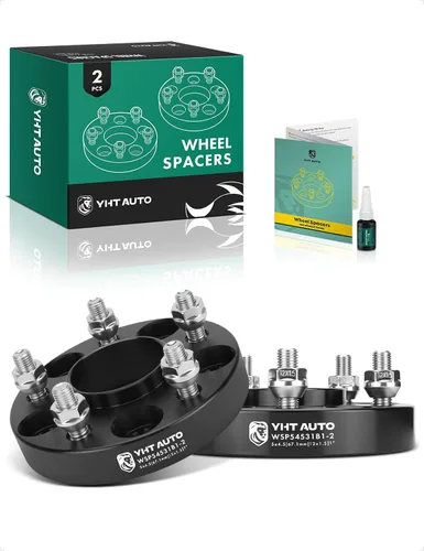 YHTAUTO Espaciadores de rueda centrados de 5 x 4.5 pulgadas para Ford Hyundai Toyota Kia Chrysler Dodge Genesis Jeep Lincoln Mercury Mazda