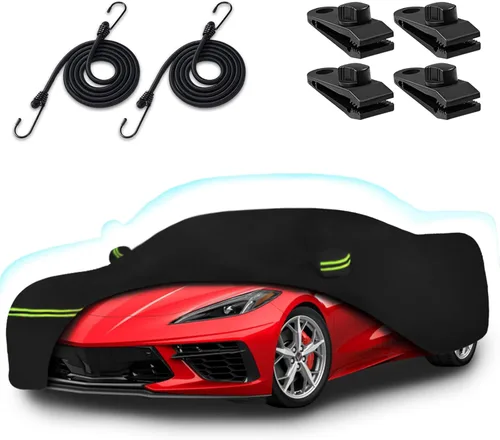 Vista 9 de Cubiertas de coche para Mini Cooper/Cooper S/Hardtop/Convertible 2 puertas 2002-2025, cubierta completa para auto Cooper impermeable 210T para todo