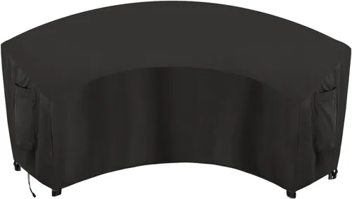 Vista 29 de OutdoorLines Funda modular impermeable para patio al aire libre, resistente a los rayos UV y al viento, fundas para muebles de patio en forma de L