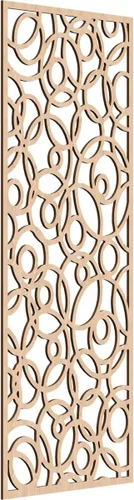 Vista 61 de 9 3/8 pulgadas de ancho x 24 3/8 pulgadas de alto x 1/4 pulgadas de alto, paneles de pared de madera con calado, roble rojo