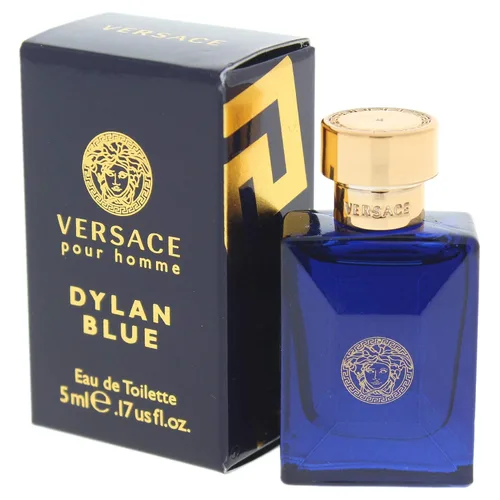 Vista 3 de Versace Dylan Blue Mini Eau de Toilette Splash para hombres, 0.17 onzas