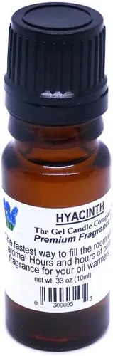 Hyacinth Fragrance Oil in Amber Glass with Built in Dropper Diffusers and Burners 10 ML/.33 OZ.
