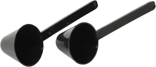 Vista 5 de Chef Craft - Cuchara de café clásica de plástico, juego de 2 piezas de 1 onza, color negro