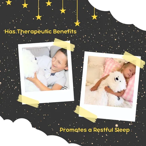 Vista 3 de Snugglefurs Polar Bear Stuffed Animal 28'' White Plush Blanket Large Teddy Bear Stuffed Animal Bear Sensory Blanket for Calming Bear Plush