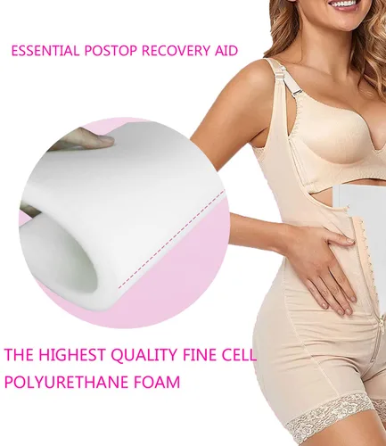 Vista 3 de Lipo Foams Post Surgery, BBL Lipo Foam Pads 8 x 11 pulgadas, hoja de espuma abdominal para usar con prendas de compresión posteriores a