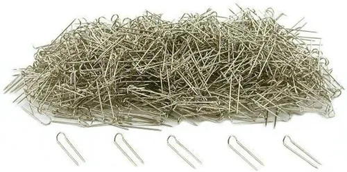 FindingKing Escaparate de plata del cojín de la cadena de la exhibición de la joyería de los U-Pins 100, Plata