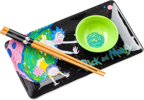 Vista 18 de Silver Buffalo Marvel Avengers Juego de vajilla con diseño de Hulk, Iron Man, Capitán América, Thor, Black Panther y Spiderman, incluye plato