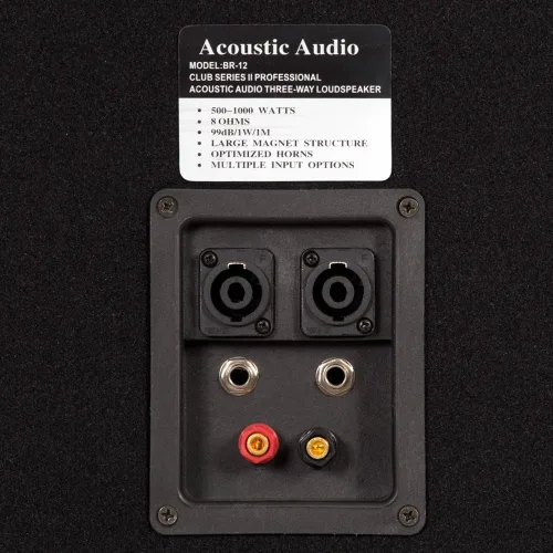 Vista 4 de Acoustic Audio BR12 Profesional DJ 12" 1000 Watt PA Monitor Altavoz