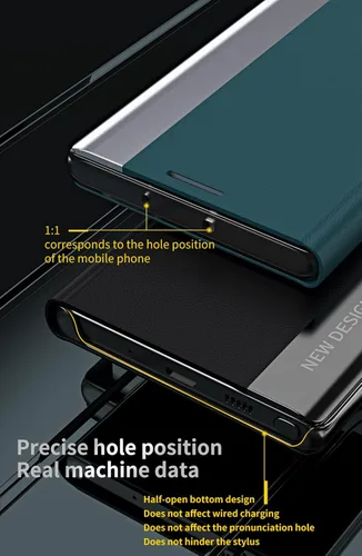 Vista 3 de CCSmall Funda para Xiaomi Poco M4 Pro 5G Premium PU Funda de cuero, [Funda interior TPU a prueba de golpes] Funda de teléfono con tapa para Xiaomi